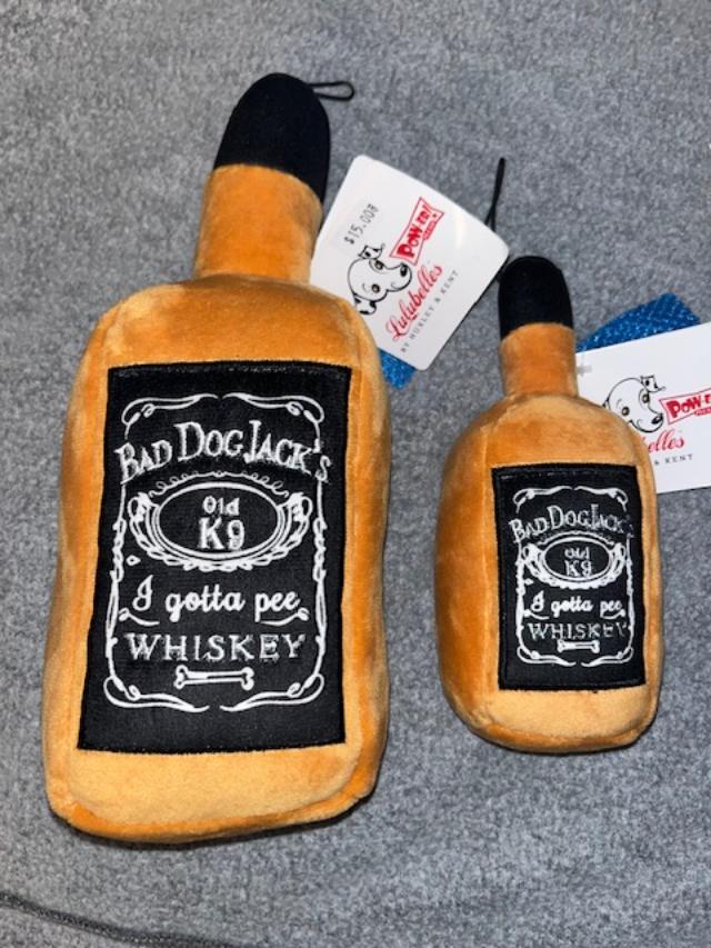 Bad Dog Jack's Whiskey Plush Dog Toy