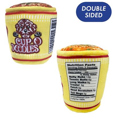 Cup O' Doodles Dog Toy (Double Sided)