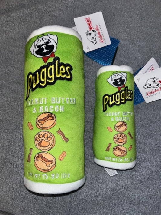 Puggles Can Plush Dog Toy