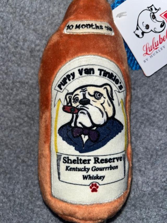 Puppy Van Tinkle's Whiskey Dog Toy