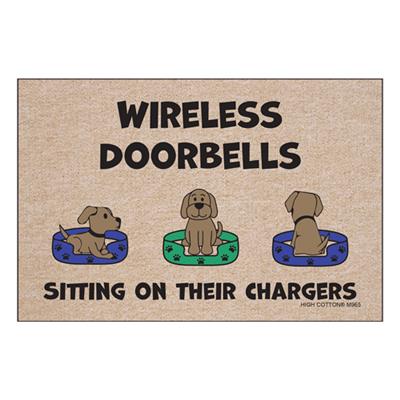 Wireless Doorbells Dog Lovers Welcome Mat